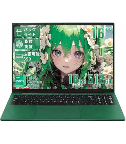 Amazon.co.jp: SERYUB ノートパソコン 16インチ 1920×1200 IPS液晶